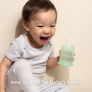 Olababy Silicone Training Cup with Straw Lid | Babies Water Drinking Cup | 6+ Mo Infant To 12-18 Months Toddler | Sippy Cup For Kids & Smoothie Cup | Baby Led Weaning (Lemon, 5 oz) by TinyTreasures Baby Boutique