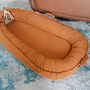 Infant Lounger, Baby Nest Cover for Baby Girls & Boys, Newborn Essentials for Baby 0-18+ Months, 100% Cotton Breathable (GoldenBrown, Corduroy) by TinyTreasures Baby Boutique