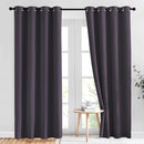 NICETOWN Block Window Curtains 84" Length - Home Fashion Greyish Purple Solid Grommet Room Darkening Window Treatments for Hall Room, 1 Pair, 52" Wide by 84" Long by TinyTreasures Baby Boutique