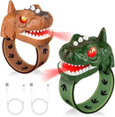 Dinosaur Walkie Talkies for Kids Rechargeable, Wrist Walkie Talkie with Flashlight, Outdoor Toys Camping Gear, T-Rex Dino Toy Birthday Gifts for Boys Girls Age 3-12 Years Old by TinyTreasures Baby Boutique