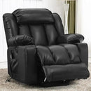 PARKOL Power Lift Recliner Chair for Elderly Breathable Leather Recliner Chair with Massage and Heat,2 Cup Holders,Electric Stand Assist,USB Ports,Gifts for Family (Black) by CozyNest Decor