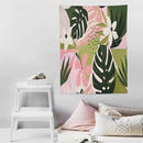 ICMOLYYENLO Tropical Green Plant Tapestry, Green Palm Leaves Natural Landscape Print Wall Tapestry for Bedroom Living Room Dormitory 60x80 Inch by CozyNest Decor