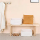 Large Storage Baskets for Shelves, Closet Organizers Bins for Clothes Blanket Towels, Baby Nursery, Toy Baskets Box, Woven Rope Baskets, 17 x 13 x 7.5”, 2 Packs Off White by CozyNest Decor