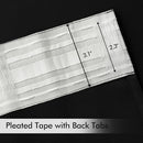 MIULEE Black Back Tab Blackout Curtains 104 Inch Length 2 Panels Set for Living Room Bedroom Privacy, Halloween Rod Pocket/Pinch Pleat Thermal Insulated Room Darkening Pleated Light Blocking Drapes by TinyTreasures Baby Boutique