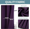 ChrisDowa Grommet Blackout Curtains for Bedroom and Living Room - 2 Panels Set Thermal Insulated Room Darkening Curtains (Royal Purple, 38W x 45L) by CozyNest Decor