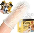 Jasper Dog Toothbrush, 360 Dog Tooth Brushing Kit, Finger Toothbrush, Cat Tooth Brush, Teeth Cleaning, Pet Tooth Brush for Small & Large Pets, Pet Toothpaste Not Included, 4-Pack Clear by CozyNest Decor
