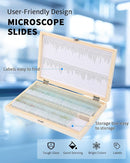 140-Pcs Microscope Slides with Specimens,Pre-Made Glass Slides with Specimens,Educational Microscope Slides and Covers for Young Scientists,Perfect for Biology Class and Experiments by TinyTreasures Baby Boutique