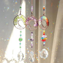 Sun Catcher Crystal Hanging Tree of Life SunCatchers Healing Crystals for Indoor Window, Home Decor, Car Charms Pack of 3 by GreenHaven Gardens