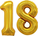 GOER Number 18 Balloons for 18th Birthday Sweet 18 Party Decorations,42 Inch Jumbo Foil Helium 81 Balloons for 81st Birthday Party Decoration (Gold) by TinyTreasures Baby Boutique