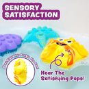 Tub Works® Tub Poppers™ Popping Kids & Toddler Bath Toys, 3 Pack | Push, Poke, Squish & Pop it Fidget Toys for The Bathtub | Irresistible Bubbles with Satisfying 'Pops' | Multi Sensory Kids Bath Toys by TinyTreasures Baby Boutique