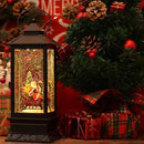 Eldnacele Singing Battery Operated & Plug-in Musical Lighted Christmas Snow Spinning Water Glittering Snow Globe Lantern Home Decoration and Gift, Santa Claus by CozyNest Decor