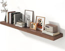 12 Inch Deep Floating Shelves for Wall | 72W x 12D Floating Shelves Set of 1 | Rustic Walnut Long Floating Shelves for Living Room Bathroom Laundry Room Bedroom Kitchen Home Office by CozyNest Decor