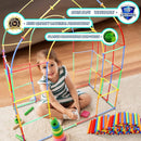 Straw Constructor Toys STEM Building 600Pcs Toy Interlocking Plastic Engineering Thin Tube Blocks Educational Kit for 3 4 5 6 7years Kids Boys and Girls Gift by TinyTreasures Baby Boutique