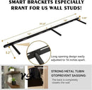 BGMG Floating Shelves for 48 inch Long Set of 2,Wide Rustic Wooden Wall Shelves for Bathroom Living Room Bedroom Kitchen Farmhouse-48x6.7x1.25 inch- Walnut by CozyNest Decor