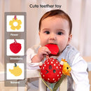 TUMAMA Baby Toys for 3 6 9 12 Months,Hanging Fruit Rattles Avocado,Banana,Orange and Strawberry,Stroller Mobile Toys,Plush Soft Rattles for Boys,Girls Christmas Gifts,4 Pack by TinyTreasures Baby Boutique