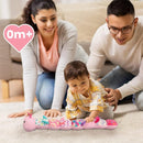 Sumobaby Infant Baby Musical Stuffed Animal Activity Soft Toys with Multi-Sensory Crinkle, Rattle and Textures, for Tummy Time Newborn 0-3-6-12 Months Girls, Caterpillar, Pink by TinyTreasures Baby Boutique