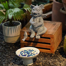 Goodeco Dragon Statue Garden Decor - Adorable Baby Fishing Dragon Figurines Outdoor Statues for Koi Pond/Fairy Garden Accessories,Gardening Gifts for Women 5.1 * 8.5 in by GreenHaven Gardens