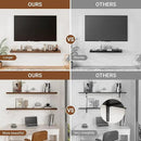 Heimlove 55 Inch Long Floating Shelves for Wall,9.3" Deep Walnut Floating Shelf Set of 2,Large Display Shelf & Storage Shelf,Wall Mounted Shelves for Bedroom Living Room Kitchen Office by CozyNest Decor