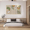 IARTTOP Boho Mid-century Modern Wood Wall Art 16x32 Inch Large Green Abstract Wood Wall Decor Mid Century Bohemian Artwork for Bedroom Living Room Office Kitchen Set of 3 by CozyNest Decor