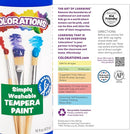 Colorations Paraben-Free Washable Tempera Paint Set, 19 Colors, Non-Toxic, Vibrant, Kids' Art Supplies by TinyTreasures Baby Boutique