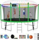 SKYUP Tranpoline 1500LBS 16 15 14 12 10 8 FT Tranpoline for 7-10 Kids and Adults, Windproof Outdoor Tranpoline with Enclosure Net, Basketball Hoop, Easy to Install & Last Long - ASTM Approved by TinyTreasures Baby Boutique