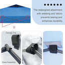 CROWN SHADES 10x10 Pop Up Canopy Tent - Patented Center Lock One Push Instant Outdoor Canopy Beach Tent with STO-N-Go Bag 8 Stakes & 4 Sand Bags，Cyan Blue by GreenHaven Gardens