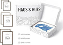 HAUS AND HUES Two 8x10, Two 11x14, Two 12x16 - Framed Walnut by CozyNest Decor
