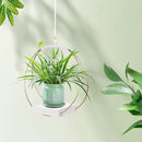 Hanging Planters for Indoor Plants, Plant Hanger with Sturdy Wood Base,Modern Boho Macrame Plant Hanger,Wall Ceiling Window Stands(Plants/Pots Not Included) by GreenHaven Gardens