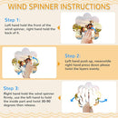 Sublimation Wind Spinner Blanks, 8 Pack 10 Inch 3D Aluminum Metal Hanging Wind Spinner Bulk for Garden Yard Outdoor, Window Porch Decoration for Heat Press Transfer DIY (16. Luchy-flower-8pcs) by GreenHaven Gardens
