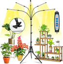 wolezek Grow Lights for Indoor Plants Full Spectrum, LED Grow Light with Adjustable Stand and Sturdy Clip, 5-Heads Plant Grow Lights Indoor with Auto 6/12/16H Timer, 3 Light Modes, 5 Levels Dimmable by GreenHaven Gardens