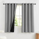 NICETOWN 100% Blackout Curtains for Bedroom, Thermal Insulated Window Curtains 63 Inch Length 2 Panels Set, Grommet Top Drapes for Living Room, 52" W x 63" L, Silver Grey by TinyTreasures Baby Boutique