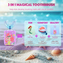 Kids Electric Toothbrush, U Shaped Toothbrush Kids Sonic Automatic Brush with Cup 5 Brush Head 6 Clean Modes IPX7 Waterproof Mermaid Design Rechargeable Smart Timer for Children 8-14 by TinyTreasures Baby Boutique