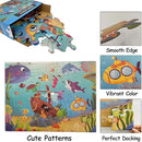 Jumbo Floor Puzzle for Kids, Large Jigsaw Puzzles 35 Piece for Kids Ages 3-5,Preschool Learning & Education Toys, Gifts for 4-8 Year Old Boys and Girls (Marine Animals 2) by TinyTreasures Baby Boutique