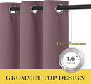 NICETOWN Dry Rose Doorway Curtains Elegant & Luxury for Bedroom, Grommet Window Treatment Thermal Insulated Privacy Door Curtains for Living Room, Set of 2, W52 x L78 by TinyTreasures Baby Boutique