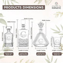 Personalized Rectangle Whiskey Decanter Set for Men 700ml Luxury Gift for Dad, Him, Boyfriend - Liquor Decanters with 2 or 4 Glasses for Birthday, Retirement, Weddings - 24 Engraved Design Options by CozyNest Decor