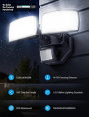Onforu 32W 2 Head Motion Sensor Outdoor Lights, 3200LM 6500K LED Security Light, Dusk to Dawn, Motion Detector Light for Outside, IP65 Waterproof Flood Lights for Garage, Yard(Black) by GreenHaven Gardens