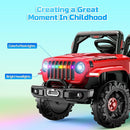 SEALIGHT 12V Kids Ride On Car Truck w/Parent Remote Control, 4 * 380W Motors, 3 Speeds, Emergency Braking, LED Lights, Music & Horn, Kids Electric Vehicles Toddler Electric Car for Girl Boy Gift by TinyTreasures Baby Boutique