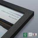 VCK 14x22 Picture Frame Set of 3, Exclusive Black Woodgrain, Solid Wood Poster Frames - Wall Hanging by CozyNest Decor
