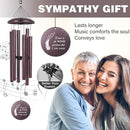 ASTARIN 36" Large Deep Tone Personalized Sympathy Wind Chimes, Memorial Wind Chime for Loss of Mother Father Loved One, Angel's Feather Bereavement Gifts Decor Outdoor Patio Garden(Produced in USA) by CozyNest Decor
