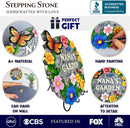 Elegant Resin Stepping Stone, Outdoor Garden Pathway Decoration (Nana’s Garden Floral Stepping Stone, 9.5" Decorative and Gift for Grandmother) by GreenHaven Gardens
