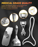 ONUEMP Stainless Steel Therapy Massage Tools, Gua Sha Scraping Body & Face Massager, Maderoterapia Kit Colombiana for Ice Body Sculpting, Lymphatic Drainage, Cellulite Remover, Relieve Sore Muscle by CozyNest Decor