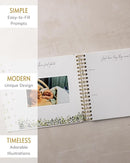 Baby Books for Baby Shower - Gift Unisex Botanical Garden Keepsake Memory Journal to Log Pregnancy and Newborn Milestones - Photo Album Scrap Books for Girl or Boy - New Parents Must Have Essentials by TinyTreasures Baby Boutique