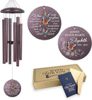 ASTARIN 36" Large Deep Tone Personalized Sympathy Wind Chimes, Memorial Wind Chime for Loss of Mother Father Loved One, Bereavement Gifts Decor Outdoor Patio Garden Graveyard by CozyNest Decor