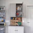 FIMELLO 30" Laundry Room Cabinets Wall Mounted, Ashen Gray by CozyNest Decor