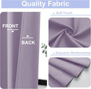 Simplebrand Ava Lilac Blackout Curtains for Bedroom 63 Inch Length 2 Panels Set, Nursery Thermal Insulated Energy Saving Rod Pocket Window Treatment Curtains Blackout Drapes, W40 x L63 Inch, Lilac by TinyTreasures Baby Boutique