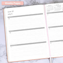 2026 Planner - JAN 2026 - DEC 2026, Planners 2026, Planner Weekly and Monthly, Leather Cover Calendar Planers with Thick Paper, Back Pocket with Notes Pages, Pink (8.5" x 11") by TinyTreasures Baby Boutique