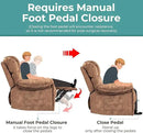 Recliner Chair Manual Modern Ergonomic Lounge Single Sofa Seat Living Room Lounge Recliners on Clearance Foam Filling by CozyNest Decor