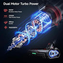Cordless Vacuum Cleaner, 550W 45KPA Dual Motor Stick Vacuum for Home with 60mins Runtime, 6 LED Green Headlights, Self-Standing Design, V-Shaped Floor Brush for Carpet Tile Pet Hair Hardwood Floors by CozyNest Decor