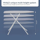 Classic 4-Leg Ironing Board with Iron Rest - Freestanding Full Size Iron Board for Clothes Pressing and Steaming with 43" x 14" Surface - Blue Arrows by CozyNest Decor