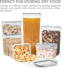 Vtopmart Airtight Food Storage Containers with Lids, 24 pcs Plastic Kitchen and Pantry Organization Canisters for Cereal, Dry Food, Flour and Sugar, BPA Free, Includes 24 Labels，Gray by CozyNest Decor